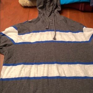 Lightweight stripped hoodie